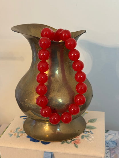 Lydia Necklace: Red
