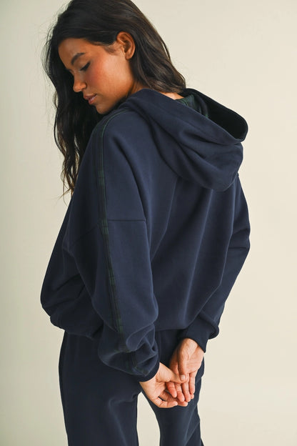 Plaid Navy Set