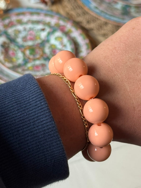 Lydia Bracelet: Peach