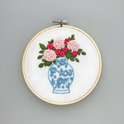 Pink Roses Needle Point Kit