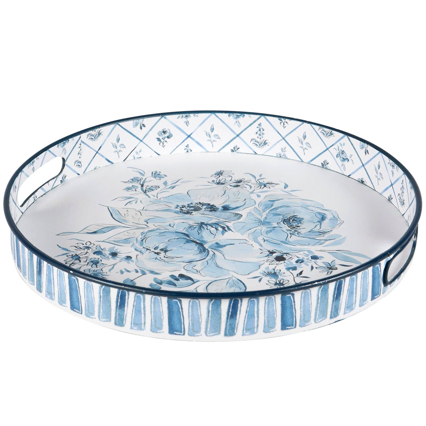 Blue Florals Tray