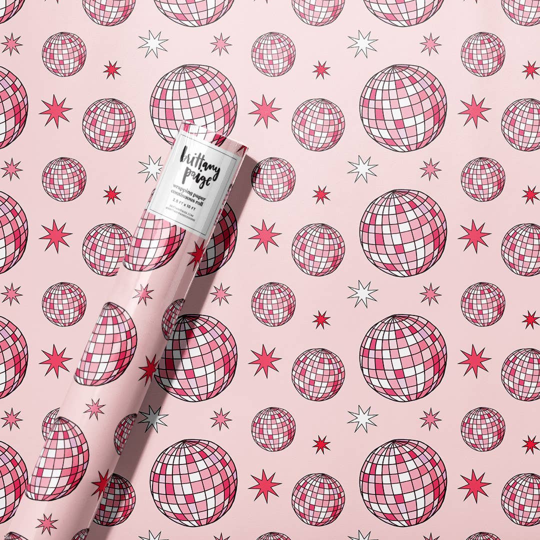 Disco Christmas Wrapping Paper