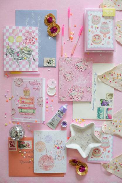 Disco Ball Congrats Card