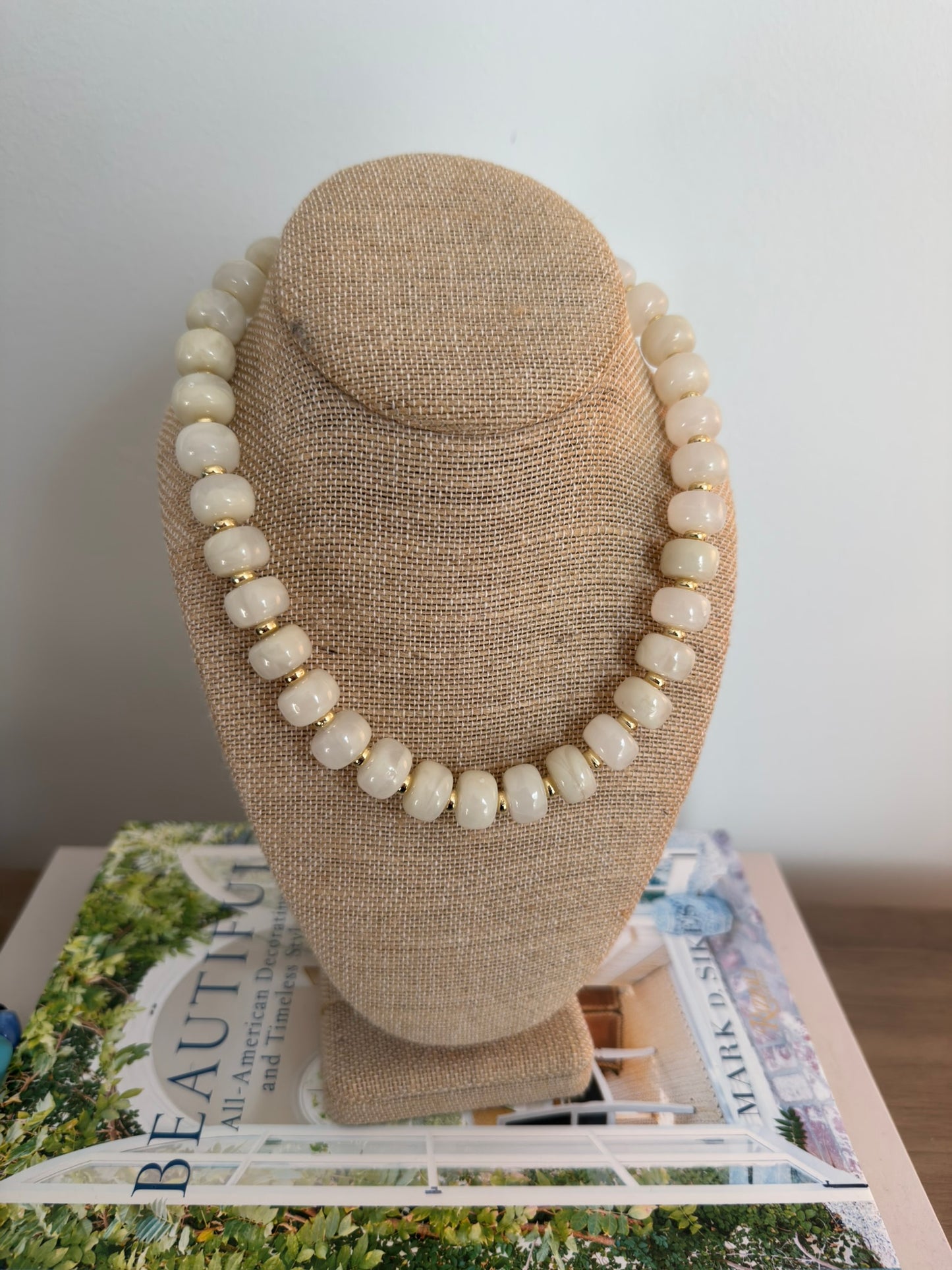 Bliss Necklace: Cream