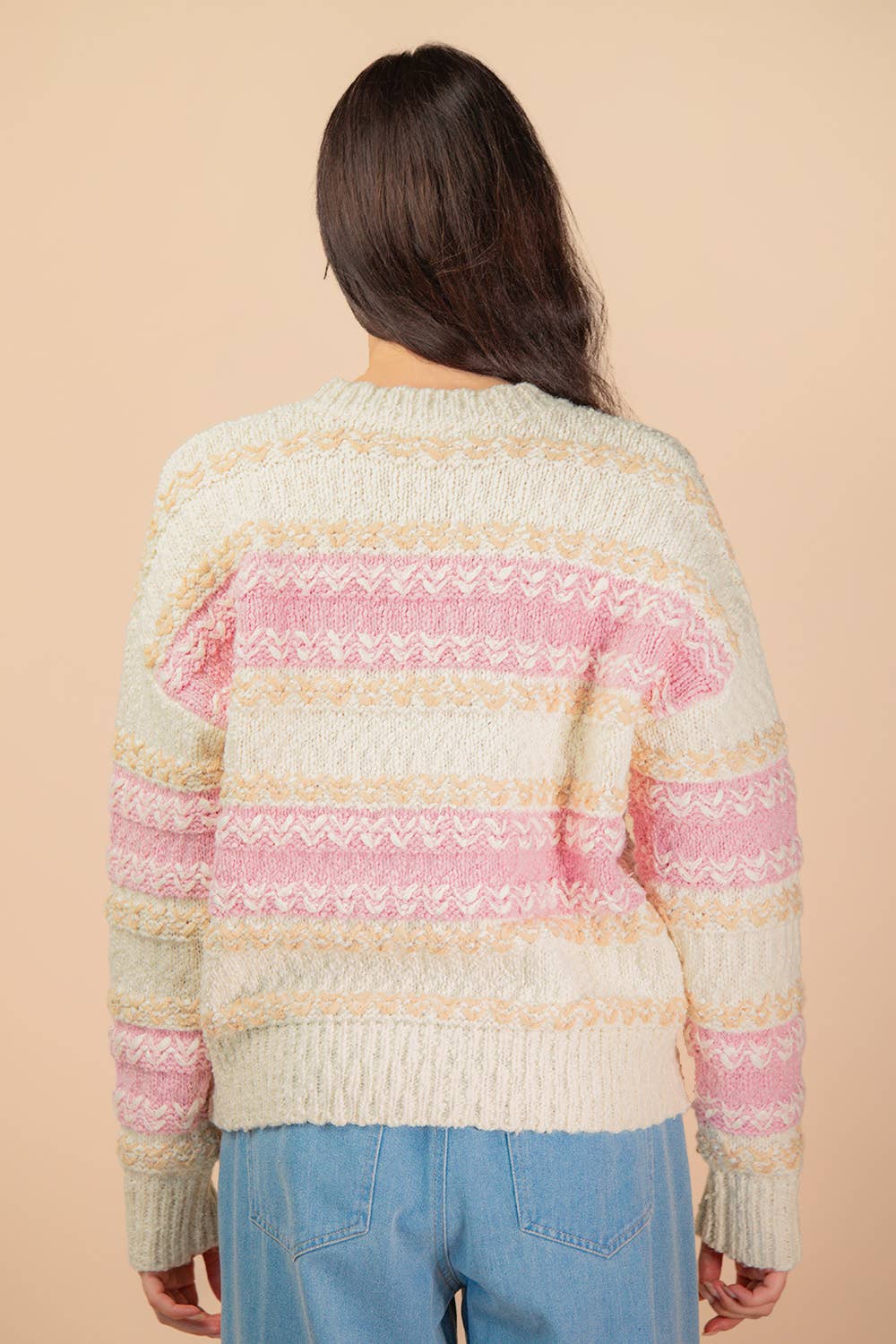 Pink Stripe Sweater