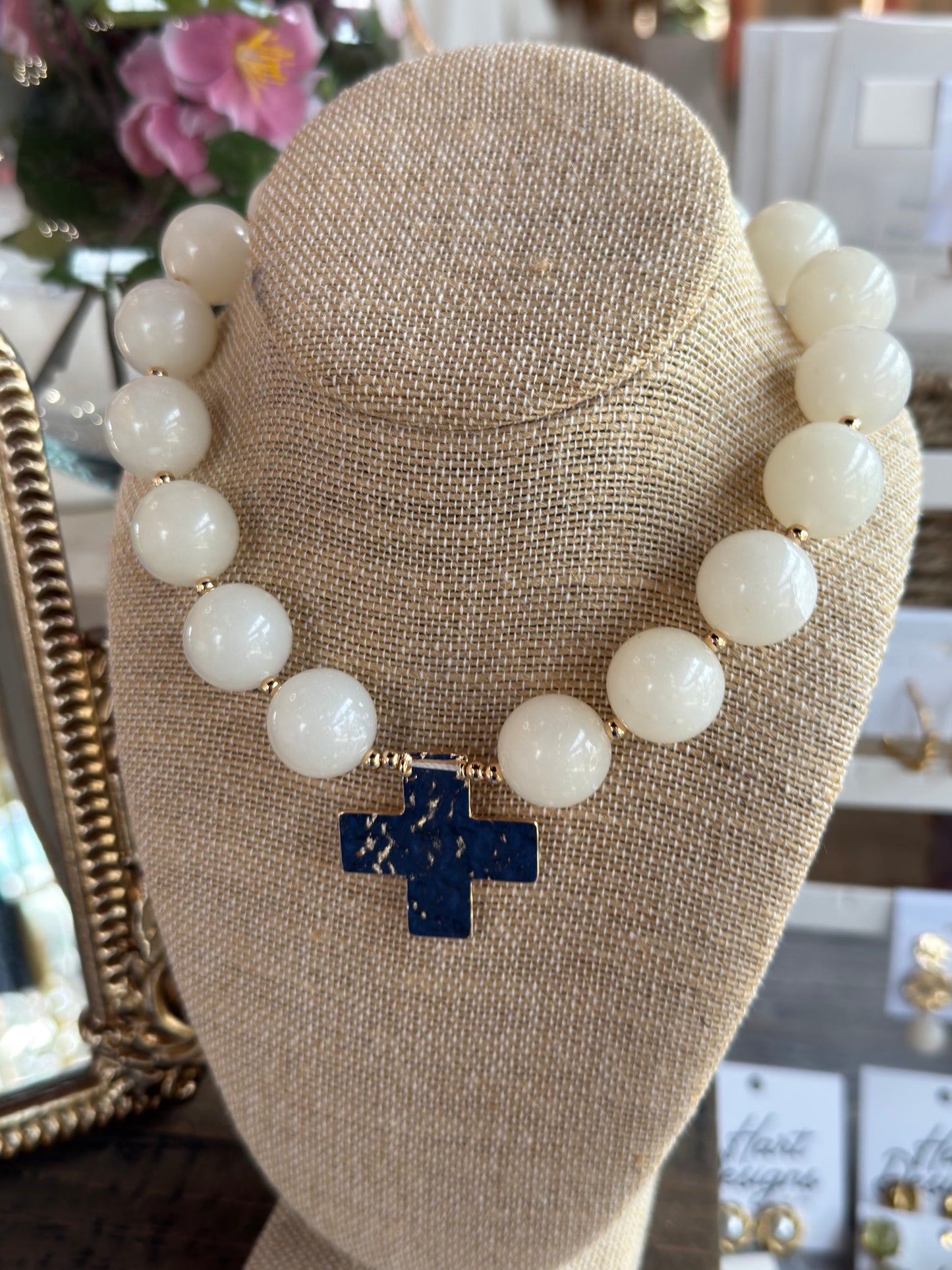 Luna Cross Necklace
