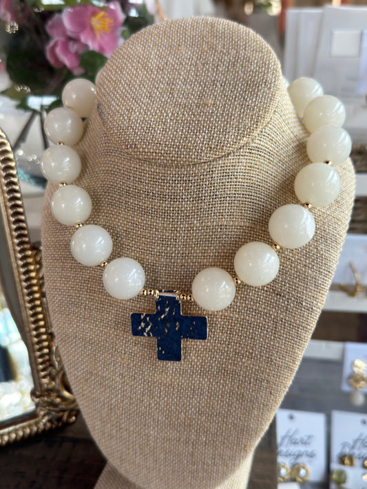 Luna Cross Necklace