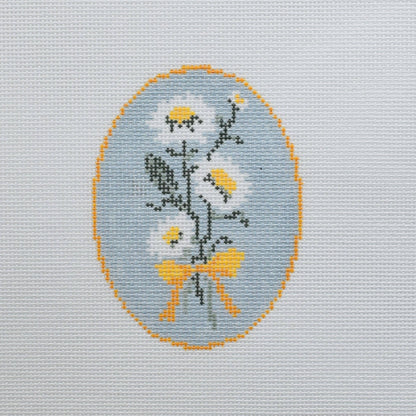 Daisies Flower Canvas — 18 Mesh