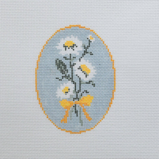 Daisies Flower Canvas — 18 Mesh