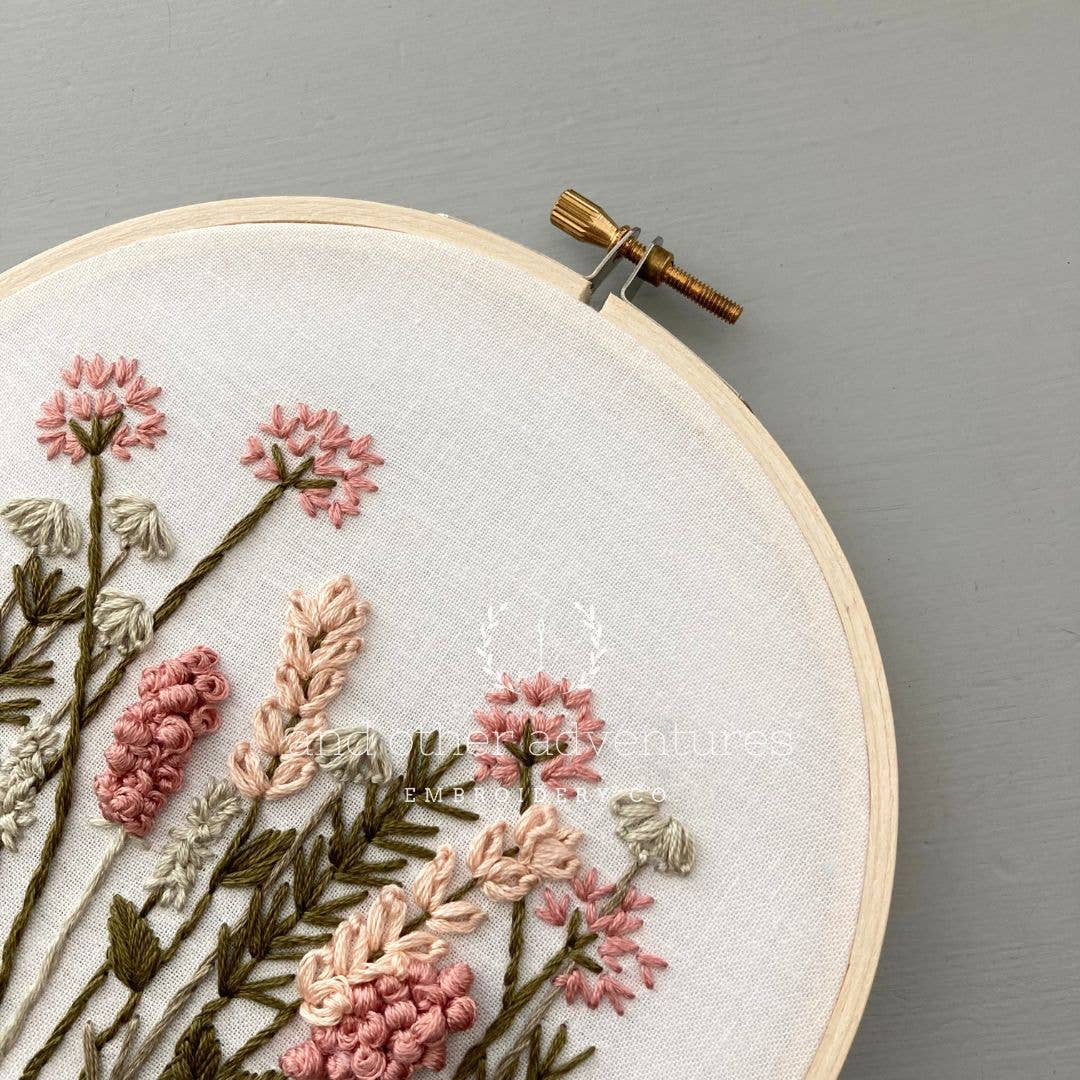 Meadow in Blush Cross Stitch Kit