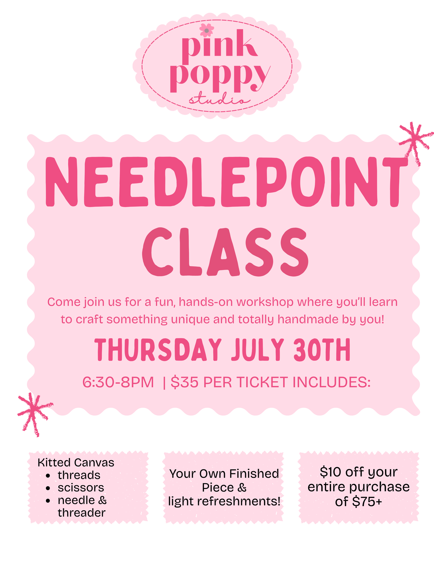 Needlepoint Class 07.30.26