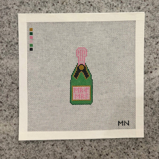 Mr & Mrs Mini Champagne Bottle Pink Label