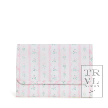 Mini Rollup Hanging Bag - Ribbon Floral Pink: Ribbon Floral Pink