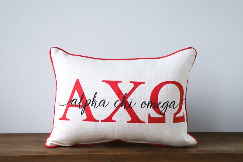 Sorority Large Letters Pillow