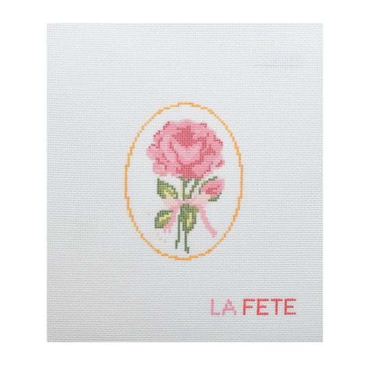 Rose Flower Canvas — 18 Mesh