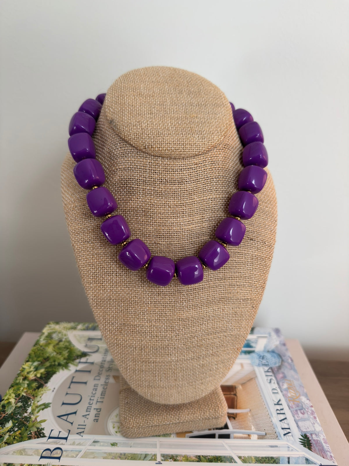Harper Necklace: Purple