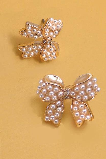 Pearl Bow Studs