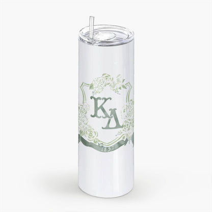 Kappa Delta Monogram Crest Tumbler: 20oz