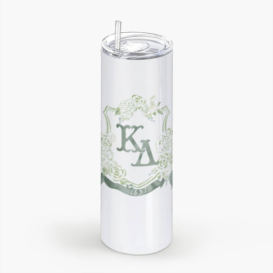 Kappa Delta Monogram Crest Tumbler: 20oz