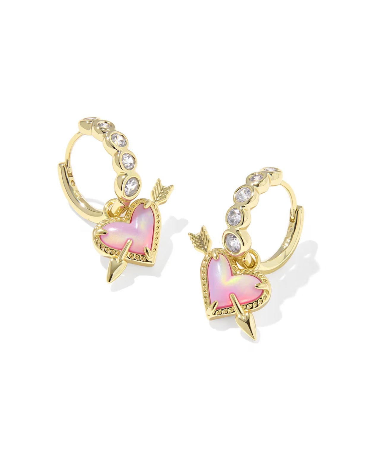 ARI HEART ARROW HUGGIE EARRING