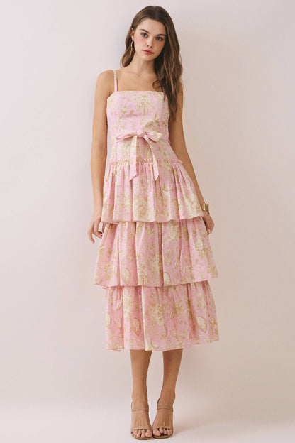 Kaylee Ruffle Midi Dress