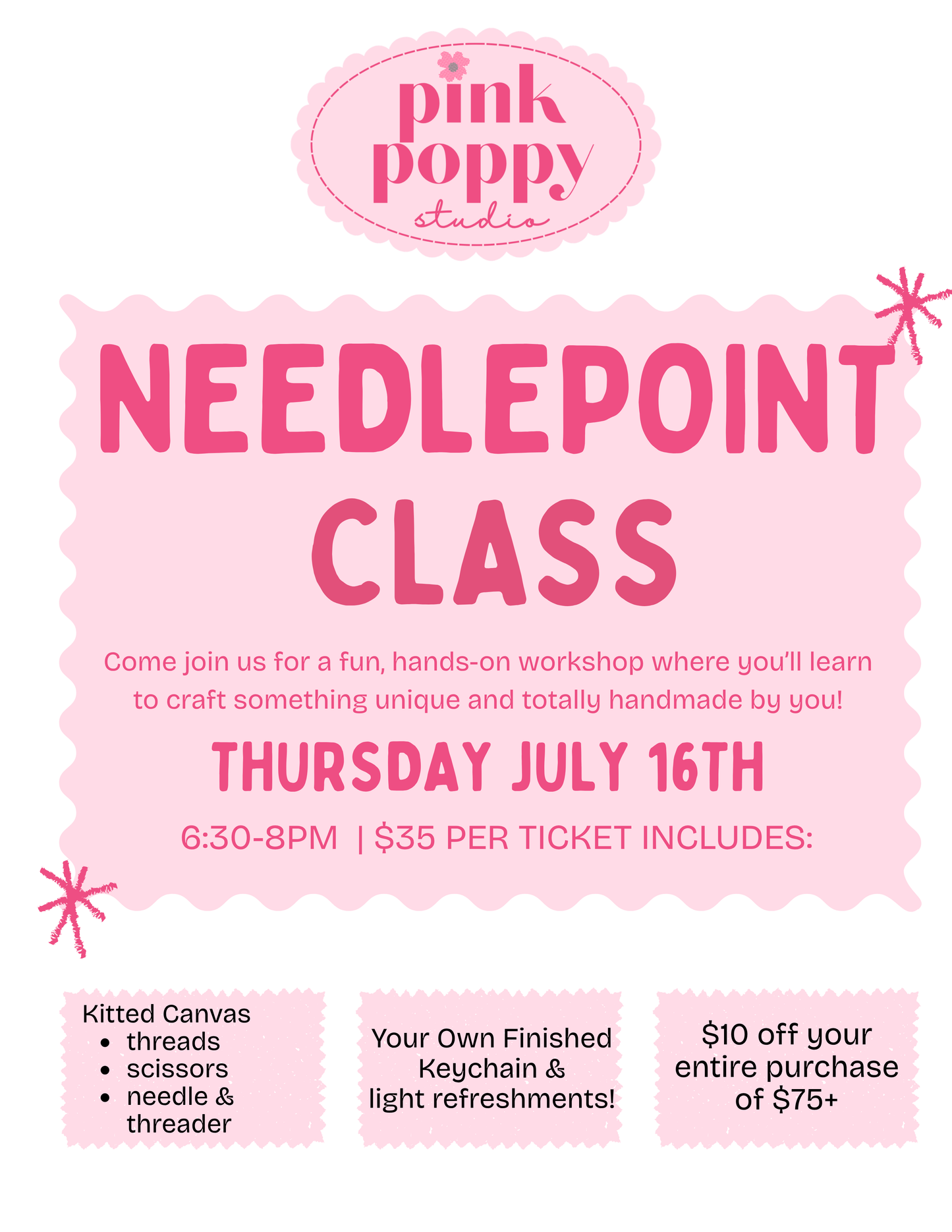 Needlepoint Class 07.16.26
