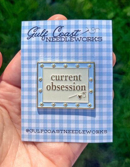 Current Obsession Needlepoint Canvas Needle Minder