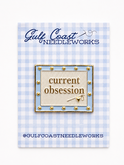 Current Obsession Needlepoint Canvas Needle Minder