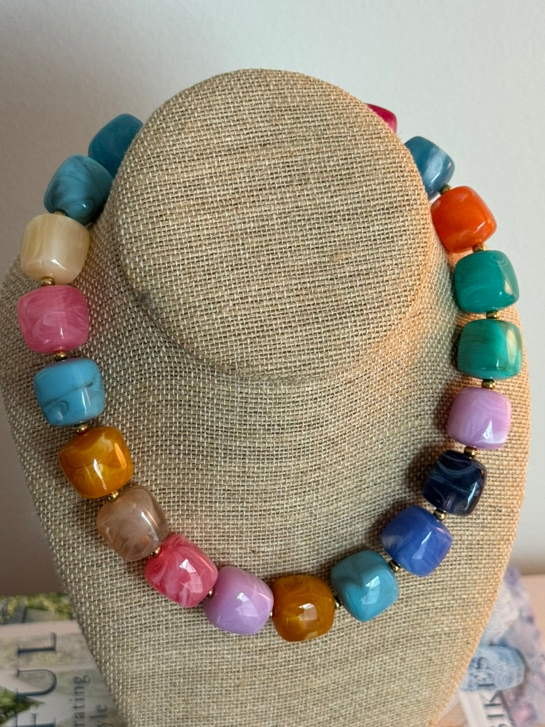 Harper Necklace: Fall Rainbow