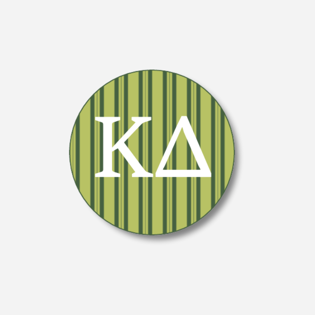 Kappa Delta Stripes Button