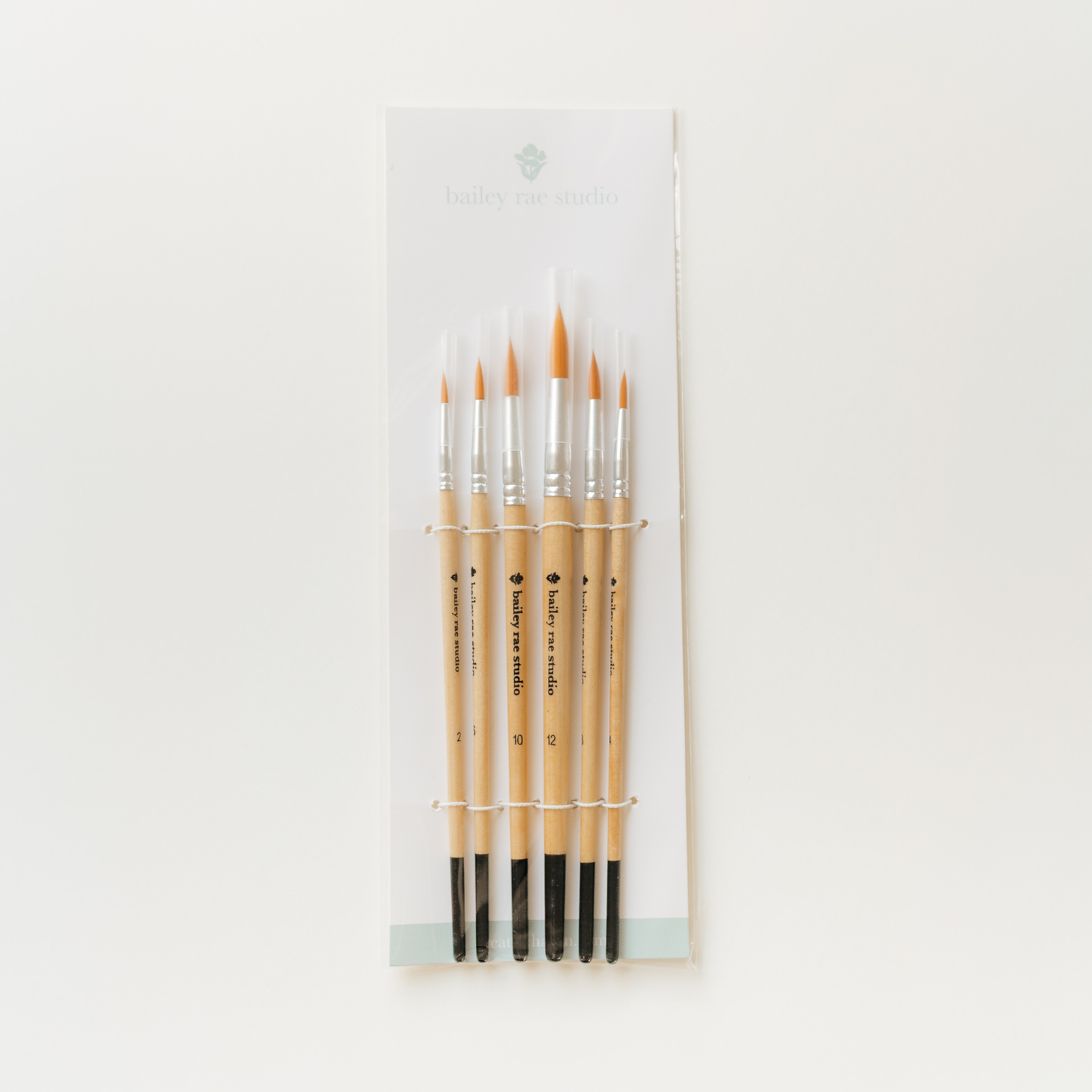 Round Tip Watercolor Brush Set 6 piece