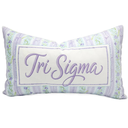 Sigma Sigma Sigma Grandmillennial Sorority Pillow