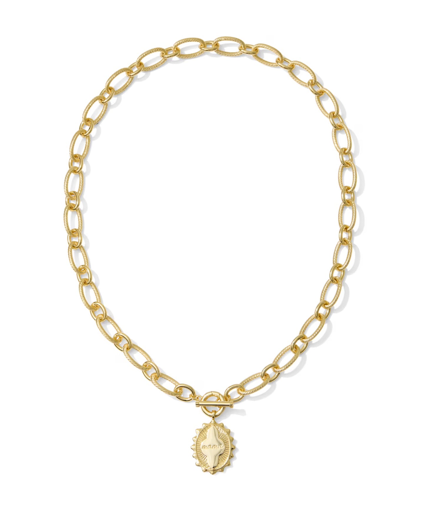 Mama Gold Link and Chain Necklace