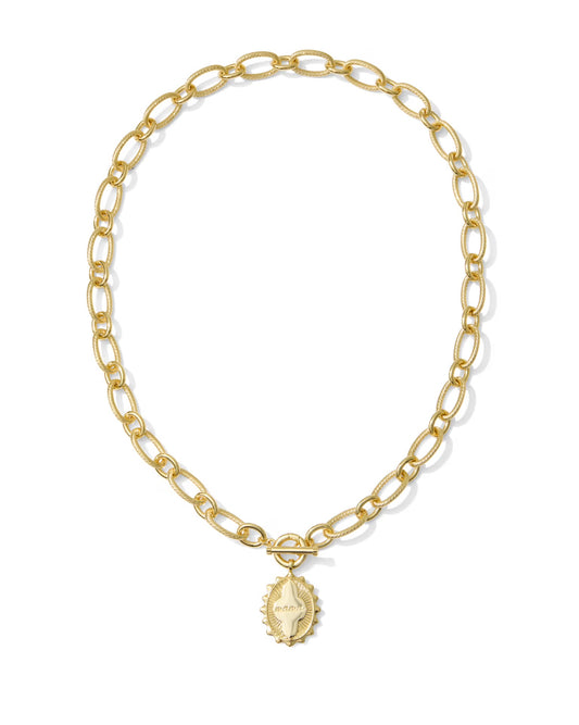 Mama Gold Link and Chain Necklace