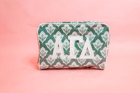 Alpha Gamma Delta Clear Makeup Bag