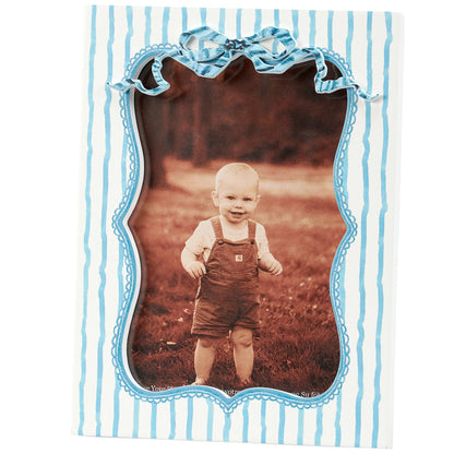 Blue Stripe Photo Frame