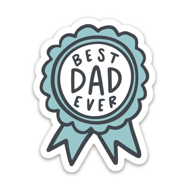 Best Dad Ever Sticker Card