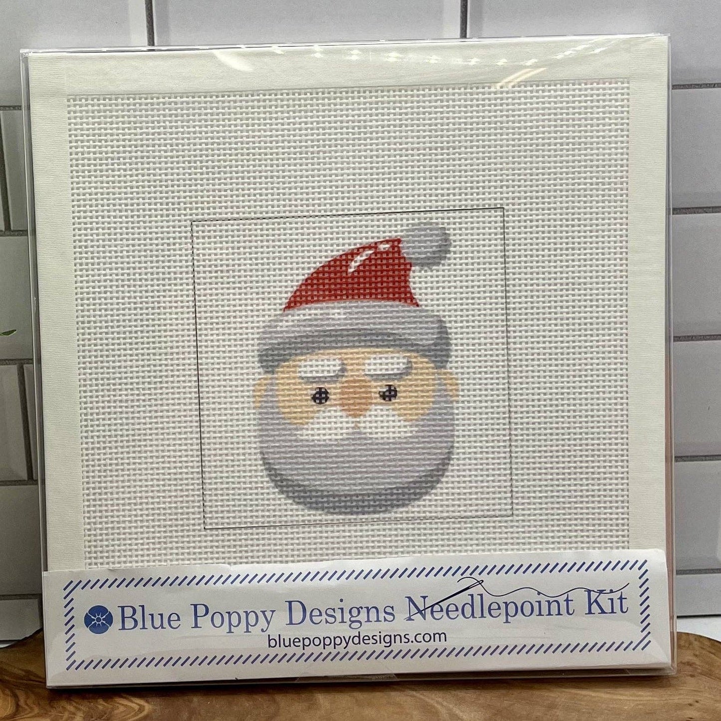 Santa Head Needlepoint Kit: Full Kit