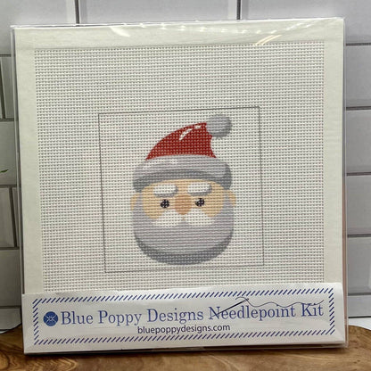 Santa Head Needlepoint Kit: Full Kit