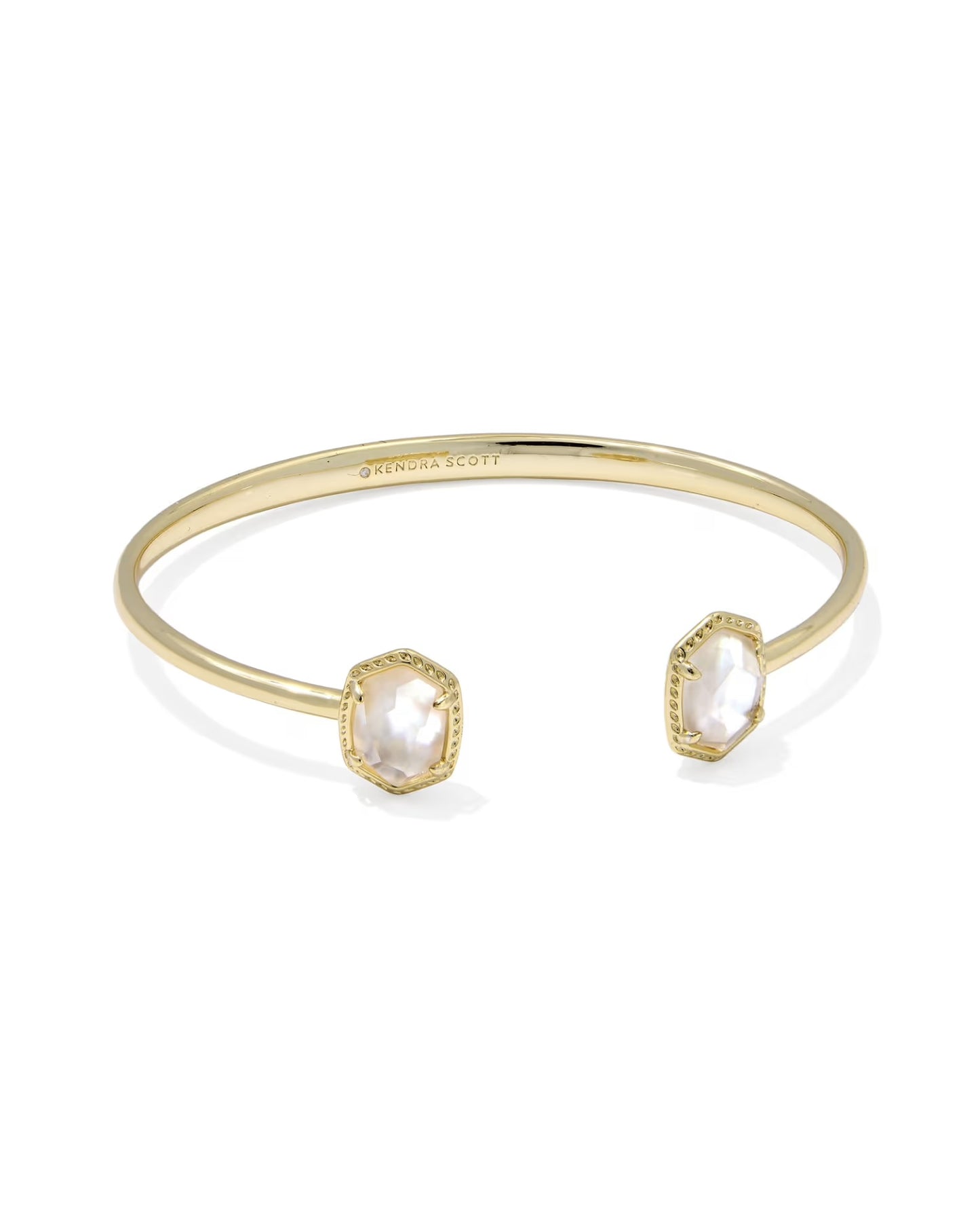 Daphne Frame Cuff Bracelet Mother of Pearl