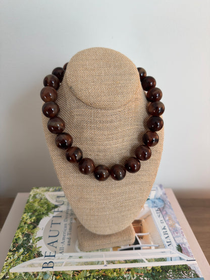 Lydia Necklace: Espresso