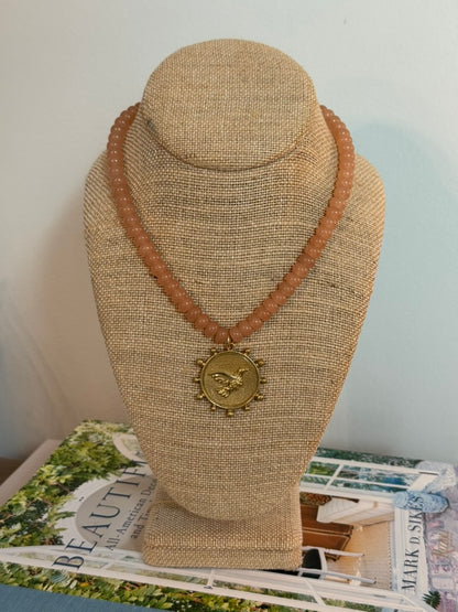 Mallard Necklace: Tan