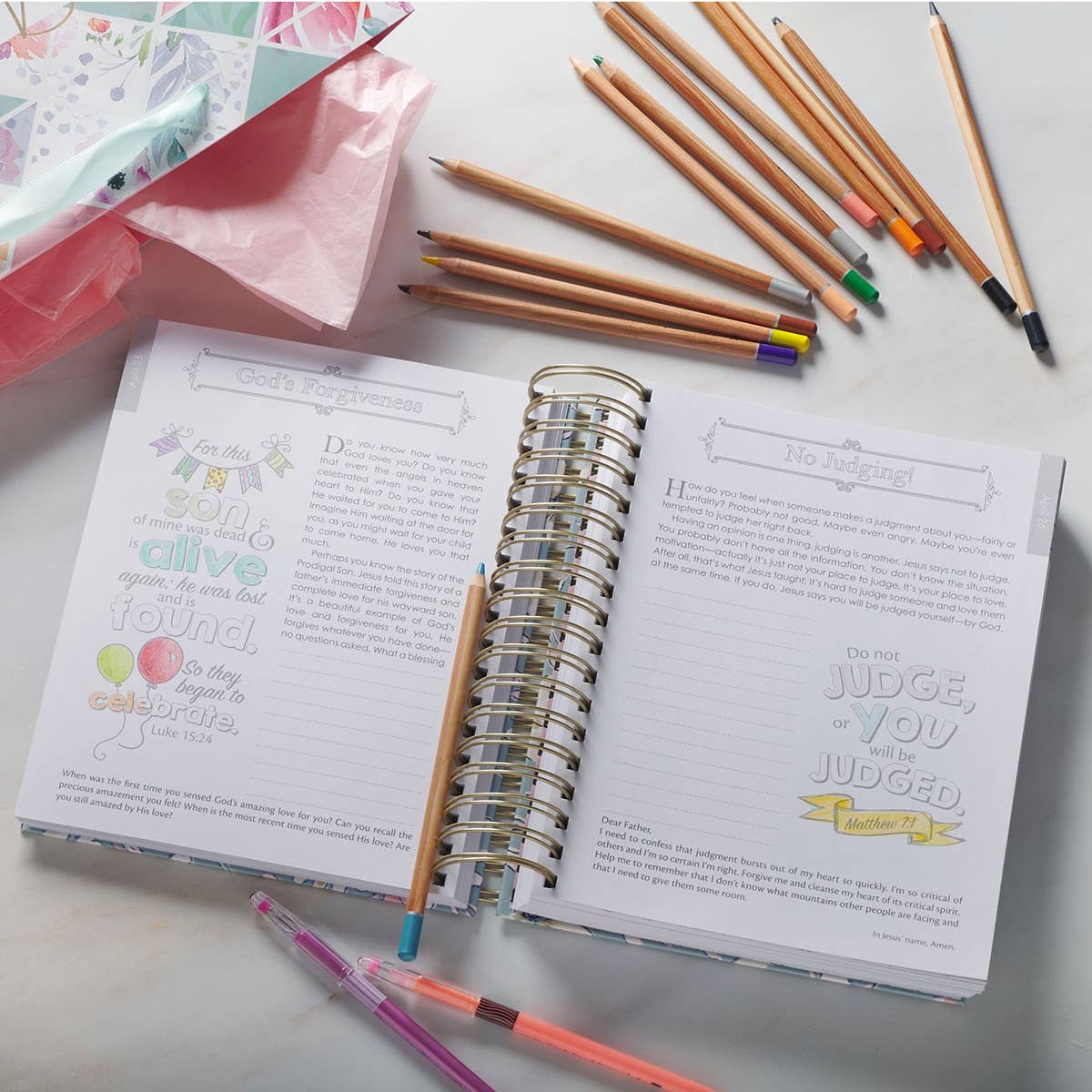 Coloring Devotional Illustrated Words of Jesus for Women