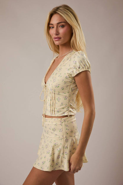Buttercup Yellow Skort Set