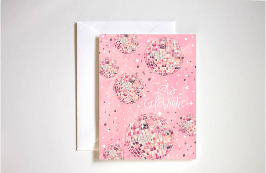 Disco Ball Congrats Card