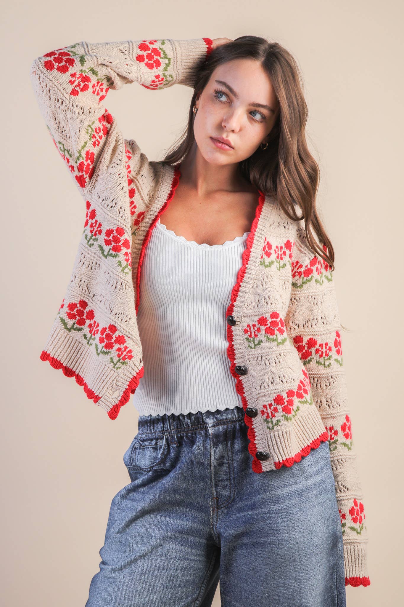 Floral Bouquet Cardigan