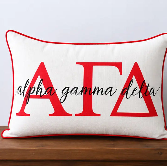 Sorority Large Letters Pillow