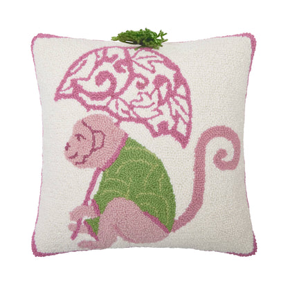 Chinoiserie Monkey Hook Pillow