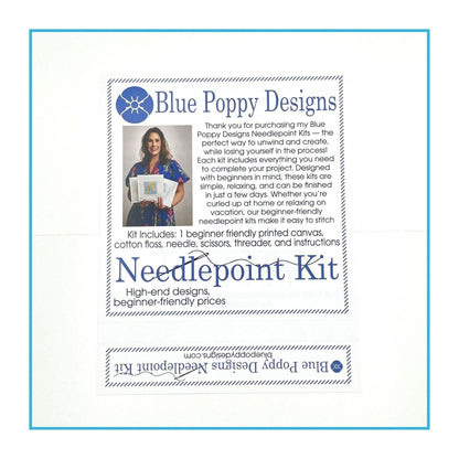 Pink Hydrangea 6x4 Needlepoint Kit: Full Kit