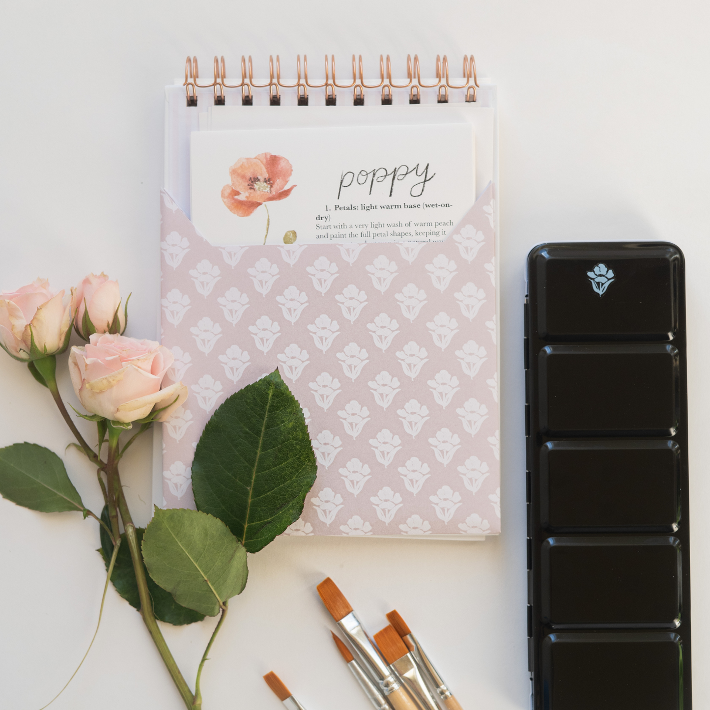 Flowers Watercolor Workbook